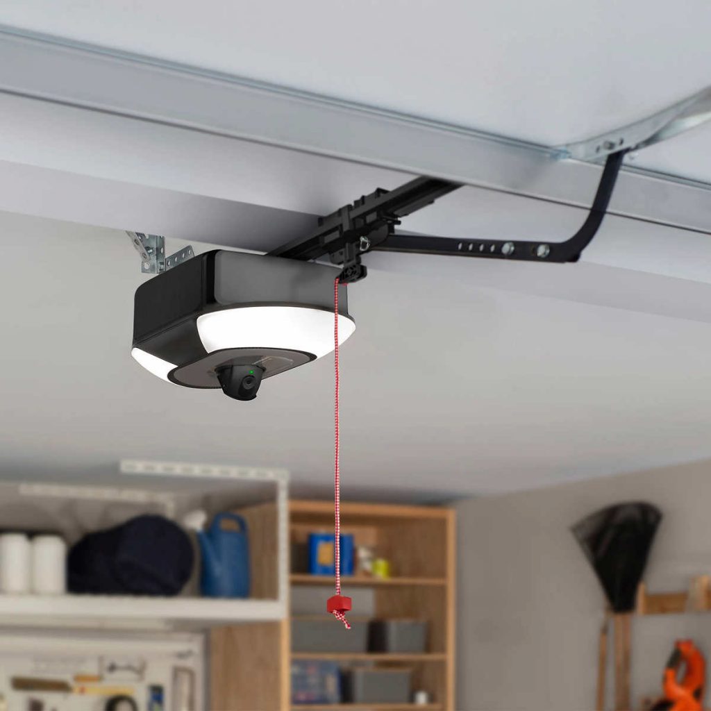 Integrated Led Module Chamberlain Chamberlain 1-1/4 HP LED Video Quiet Belt Drive Smart Garage Door ...